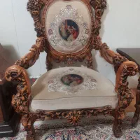 مبلمان استیل ۹ نفره تمام چوب گورجستان|مبلمان خانگی و میز عسلی|گلستان (تهران), |دیوار