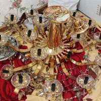 لوستر ۳۰ شاخه برنجی