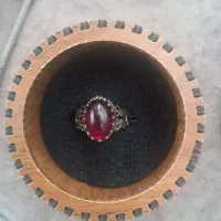 انگشتر نقره مردانه سایز ۷یاقوت سرخ