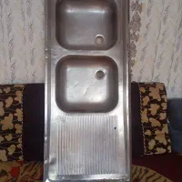 سینک دوقلو|آب‌چکان و نظم‌دهنده ظروف|مرودشت, ده بید|دیوار