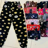 شلوار مخمل طرح دار قواره دار /خارجی/