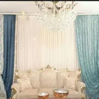 پرده پذیرایی سه تا چهار متر مناسب جهیزیه|پرده، رانر، رومیزی|تهران, قیطریه|دیوار