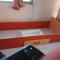 تختخواب یک نفره با کفی سرخود