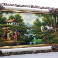 ماکروفر ساعت تابلو فرش