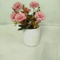 گل با گلدان