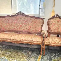 مبل استیل ۷ نفره  همراه با میز ناهار خوری