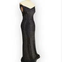 لباس مجلسی لمه کشی یقه افشولدر و دامن ماهی|لباس|خرمشهر, |دیوار