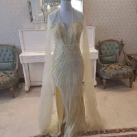 لباس مجلسی دست دوز کار شده خارجی