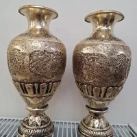 گلدان عتیقه قلم زنی