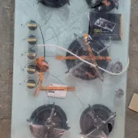 گاز رومیزی سفید آکبند. سینگ ایلیا استیل اکبند