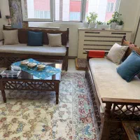 میز تلویزیون+میز پذیرایی سنتی + دو عدد مبل سنتی|مبلمان خانگی و میز عسلی|پردیس, فاز ۸|دیوار