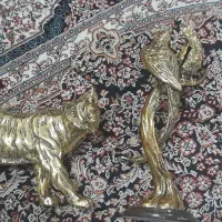 دو عدد مجسمه برنجی