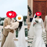 لباس عقد مدل ماهی دنباله دار با تاپلکس و شیفون