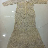 پیراهن مجلسی سنگ کاری سرمه دوزی