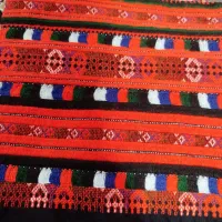 شیراز میدوزم روی پارچه تارکش گونی