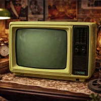تلویزیون قدیمی لامپی پیام نوستالژیک مناسب دکور