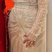لباس مجلسی دکلته با دستکش