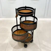 سبد جا سیب زمینی پیاز 3 طبقه و 2 طبقه