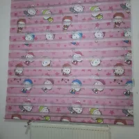 پرده زبرا اتاق کودک صورتی|پرده، رانر، رومیزی|بروجرد, |دیوار