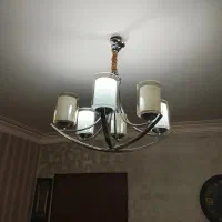 لوستر استیل ‌6شاخه