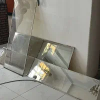 فروش ۳ عدد پنجره و شیشه دودی و میله پرده سالم باهم|مصالح و تجهیزات ساختمان|تالش, هشتپر|دیوار