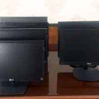 6 عدد مانتیور 19 اینچ led سالم با کابل برق