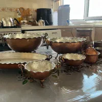 ظروف مسی شیک|ظروف سرو و پذیرایی|میانه, |دیوار