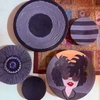 دیوارکوب سفالی مجموعه ۵ عددی