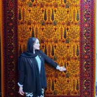 فرش کد ۷۰۹ عسلی نخ اکرولیک ۱۲و۹و۶متری|فرش|قم, چهار امامزاده|دیوار