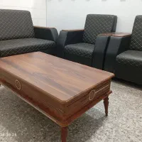 مبل اداری چهارنفره شیک با میزش