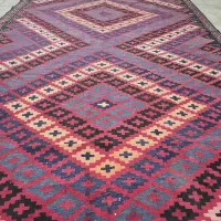 گلیم دستباف ۵۰ ساله خالص قدیمی سالم تمیزبدون پارگی|گلیم، جاجیم، گبه|تهران, علیآباد|دیوار