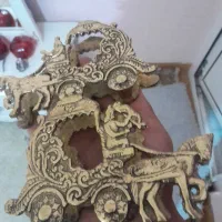 دو عدد جا دستمالی کالسکه ای برنز