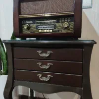 فروش یک عدد رادیوگرام چوبی کلاسیک walter با میز|سیستم صوتی خانگی|سقز, |دیوار