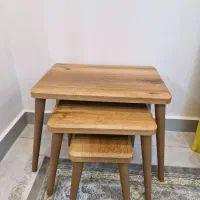 میز جلومبلی و سه عدد عسلی|مبلمان خانگی و میز عسلی|لشت نشا, |دیوار