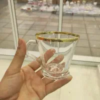 فنجان لب طلایی فنجون لب طلا فرانسه لیوان استکان|ظروف سرو و پذیرایی|قم, محمد آباد|دیوار