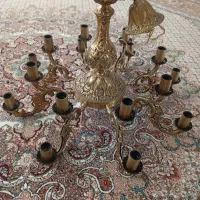 دو عدد لوستر هشت شاخه شانزده لاله