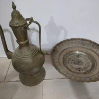 آفتابه لگن مسی بسیار کهنه و قدیمی|کلکسیون اشیاء عتیقه|تهران, وصفنارد|دیوار