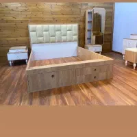 سرویس چوبی کامل نواصلااستفاده نشده نو نایلونش روشه