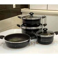 سرویس قابلمه و تابه لانه زنبوری 7 پارچه هلنا