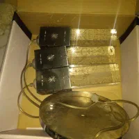 لوستر سه شاخه کریستالی