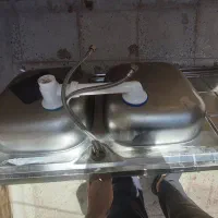 سینک و شیر آب اهرمی|مصالح و تجهیزات ساختمان|هرسین, |دیوار