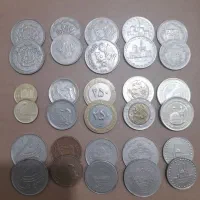 سکه قدیمی جمهوری و سکه پهلوی محمدرضا شاه و رضا شاه