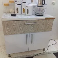 چهار متر کابینت MDFهمراه هود گاز سینک آب چکان