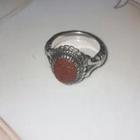 انگشتر نقره با سوره چشم زخم روی انگشتر