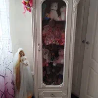 تخت ودارو ویترین دخترانه همراه با تشک نو هست