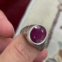 انگشتر یاقوت کهنه سافایر ارغوانی بسیار خاص کمیاب|جواهرات|تهران, وردآورد|دیوار