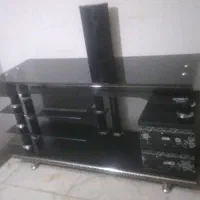 میز تلویزیون شیشه ای