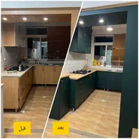 نصب برچسب کابینت / استیکر/ کمد دیواری / شیشه ماتکن|خدمات پیشه و مهارت|کرج, مهرویلا جنوبی|دیوار