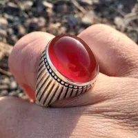 انگشتر عقیق کلوخه
