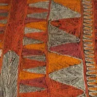 جاجیم ترمه عتیقه سوزن دوزی دستبافت